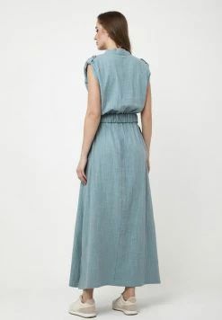 Madam-T LUSIA - Robe Chemise - Grau Blau -Madam-T Soldes 2022 79a98ddfd4d547c3b532055324a03105