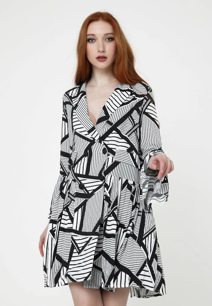 Madam-T TEODORA - Robe Chemise - Schwarz 3 Madam-T TEODORA - Robe Chemise - Schwarz – Image 3