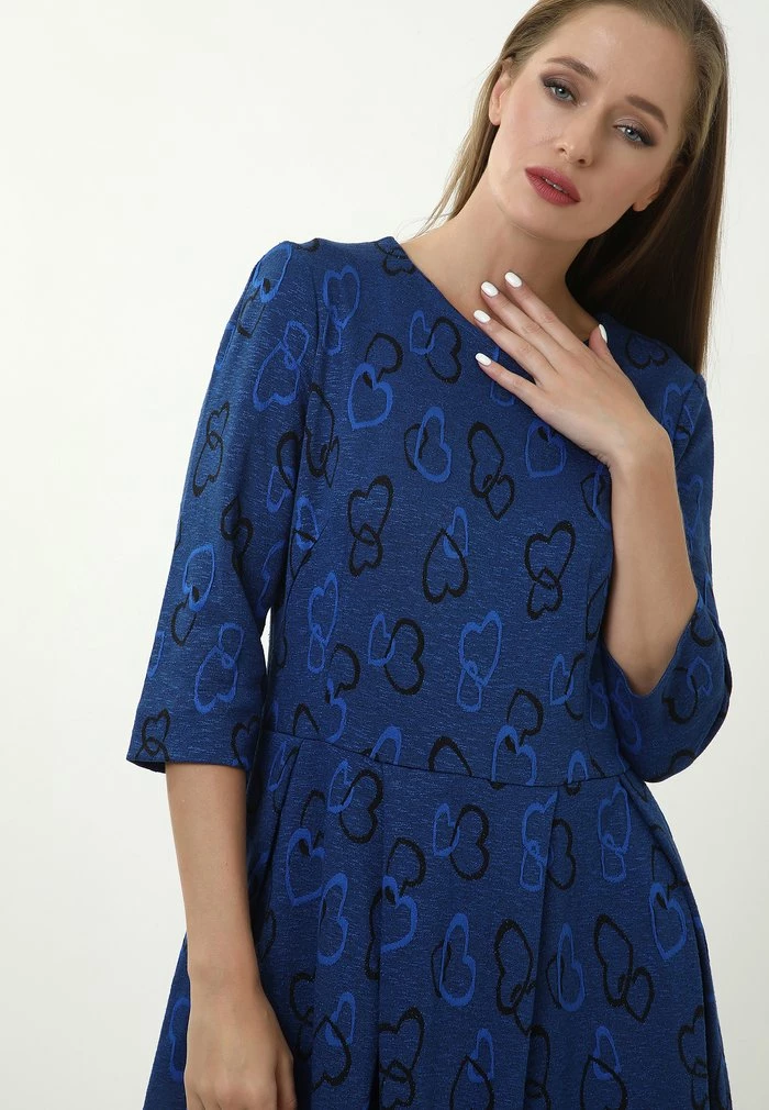 Madam-T UNIKERA - Robe De Jour - Blue 2 Madam-T UNIKERA - Robe De Jour - Blue – Image 2