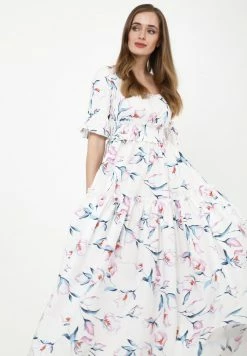 Madam-T SALAMEA - Robe Longue - Weiß, Rosa -Madam-T Soldes 2022 7a838696b2cd42de89b4267773c7c6a0