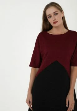 Madam-T LOLITA - Robe De Jour - Weinrot, Schwarz -Madam-T Soldes 2022 7ad33aa7e4014578bc5c067ca5ff97eb