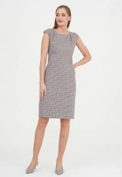 Madam-T MUTALA - Robe Fourreau - Grüner Zig/rot -Madam-T Soldes 2022 7b890ab0376d42c6a7876dffaa3283a9