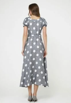 Madam-T Robe De Jour - Blau Weiß -Madam-T Soldes 2022 7b9b8af4b7e84608ac6e15be9c61445a