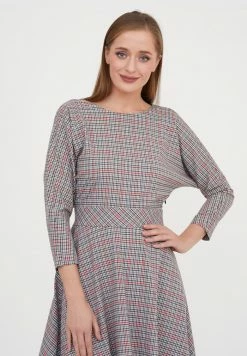 Madam-T ASUANA - Robe De Jour - Grüner Zig/rot -Madam-T Soldes 2022 7b9bafd04e3940849346300365cff0d4