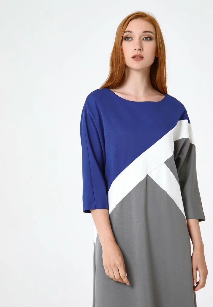 Madam-T Robe De Jour - Kornblume Blau, Grau 4 Madam-T Robe De Jour - Kornblume Blau, Grau – Image 4