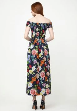 Madam-T DGAMILA - Robe Longue - Blau, Koralle -Madam-T Soldes 2022 7ba8ab38f1d240b5b3be823825d4ecae