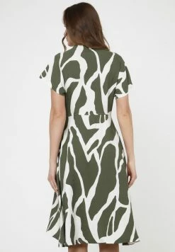 Madam-T Robe De Jour - Khaki, Weiß -Madam-T Soldes 2022 7c25909611c84027ab69015f9f151452