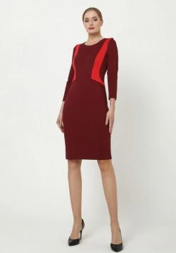 Madam-T RUTA - Robe Fourreau - Weinrot, Koralle -Madam-T Soldes 2022 7ccc0f74a9a346afab87d904e9dc3494