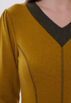 Madam-T VARZINA - Robe Longue - Senf/khaki -Madam-T Soldes 2022 7ce88106283a4b2e90eeaf305be10b4c