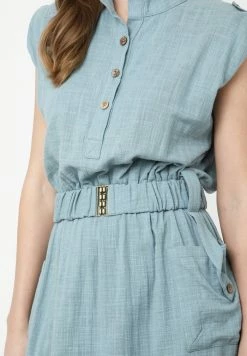 Madam-T LUSIA - Robe Chemise - Grau Blau -Madam-T Soldes 2022 7d88a275bd3c4a0aa74878b1f60ebc08