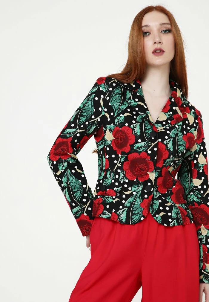 Madam-T Blazer - Schwarz Rot 5 Madam-T Blazer - Schwarz Rot – Image 5