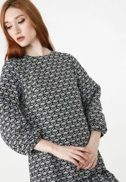 Madam-T FIKERA - Robe De Jour - Schwarz-weiss -Madam-T Soldes 2022 7e3c75ed9620408db2e65155973545df