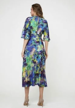 Madam-T Robe De Jour - Kornblume Blau Lila -Madam-T Soldes 2022 7e8d2e8da78e4fd680847f168f51e461