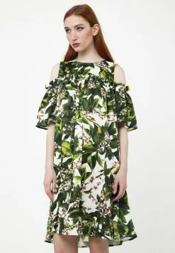 Madam-T NINEL - Robe De Jour - Milchig, Khaki