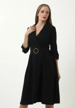 Madam-T KLEID NENSI - Robe Fourreau - Blau -Madam-T Soldes 2022 7ea2e2fc7dda4343a6e9fba6168401e8