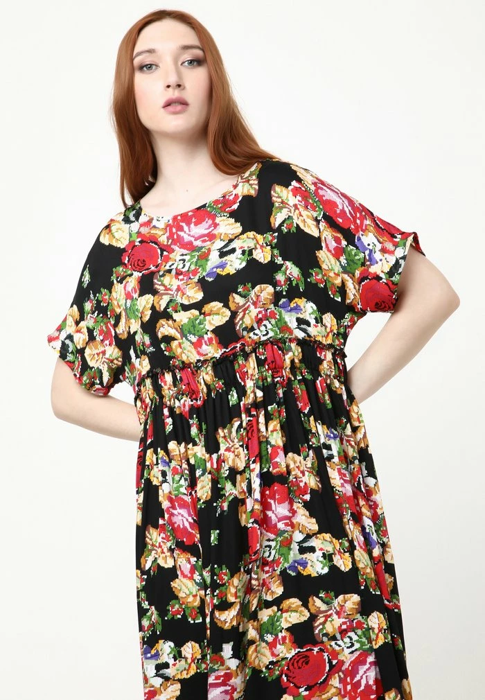 Madam-T OFELIA - Robe De Jour - Schwarz Burgund 5 Madam-T OFELIA - Robe De Jour - Schwarz Burgund – Image 5