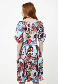 Madam-T Robe De Jour - Hellblau, Fuchsia -Madam-T Soldes 2022 7f6ce113b3d54ebf9379e65d432772ec