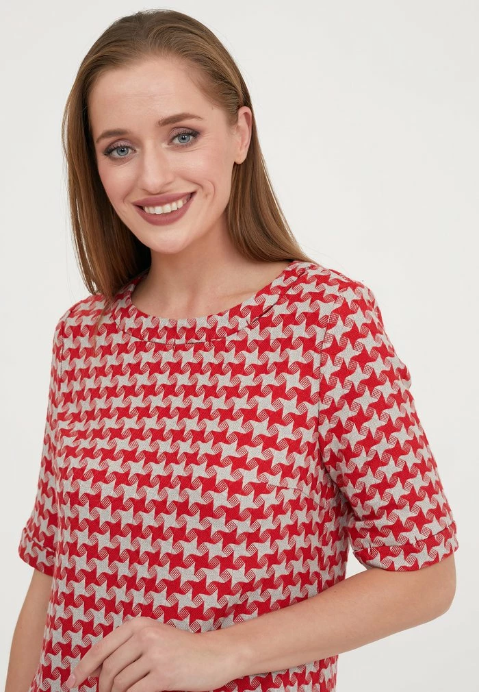 Madam-T ASPIRA - Robe De Jour - Grüner Zig/ Rot 7 Madam-T ASPIRA - Robe De Jour - Grüner Zig/ Rot – Image 7