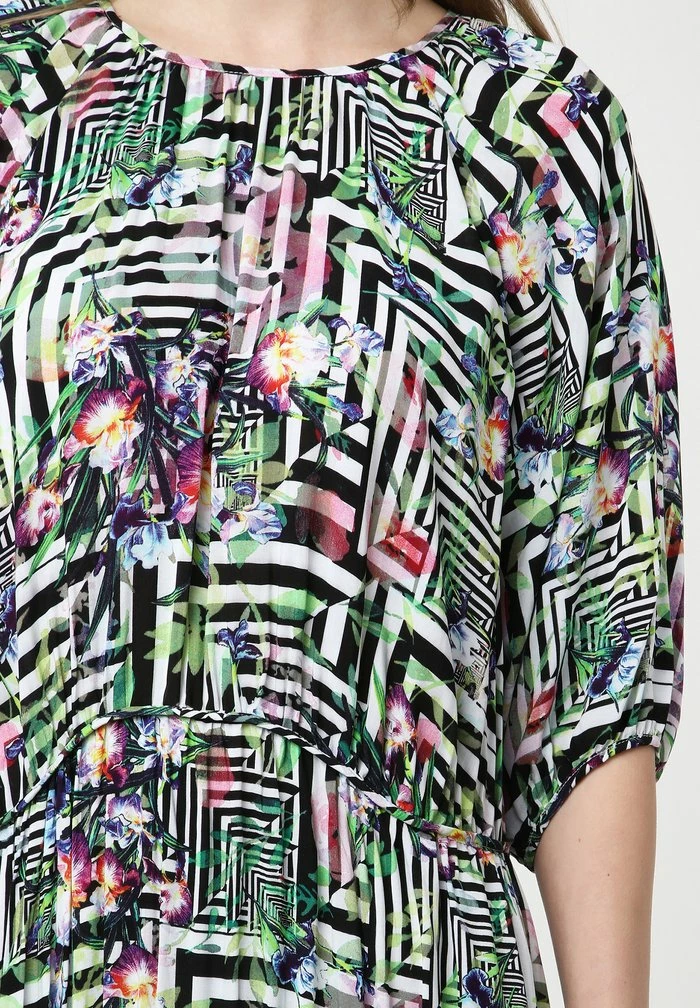 Madam-T GRETELE - Robe Longue - Hellgrün Schwarz 4 Madam-T GRETELE - Robe Longue - Hellgrün Schwarz – Image 4