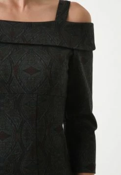 Madam-T ALTOONA - Robe Fourreau - Wein Rot/grün -Madam-T Soldes 2022 800f0be17d8b49a58b7158a39748e714