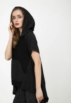 Madam-T KIRA - Tunique - Schwarz/weiß -Madam-T Soldes 2022 80217c3e6b4b473eaa0b2ddbec19af80