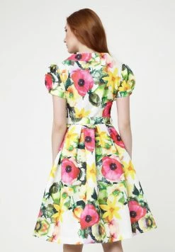 Madam-T RETRONA - Robe De Jour - Weiß/rosa -Madam-T Soldes 2022 80bc2117fbfb471ba8665b0fe95ce3ed