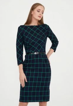 Madam-T MUARA - Robe Fourreau - Blau/grün