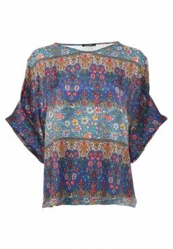 Madam-T Blouse - Blau, Rot -Madam-T Soldes 2022 811dab93ff1d4f919f978e2e0b7bc144