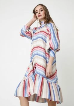 Madam-T Robe De Jour - Beige, Rot -Madam-T Soldes 2022 81422cf1b4de4e23a2abfed27d62e6c9