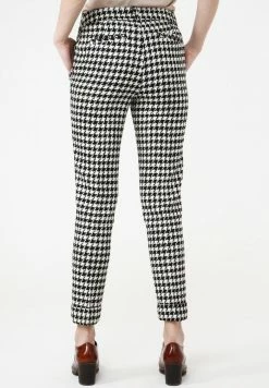 Madam-T MARIO - Chino - Weiß Schwarz -Madam-T Soldes 2022 816a6232cfdc4df89c986c6074125a79