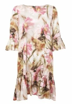Madam-T Robe De Jour - Beige, Rosa -Madam-T Soldes 2022 81b1b5d5bc944c47b74d8c01cc64c44d