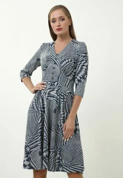 Madam-T DAISY - Robe De Jour - Grau/ Blau