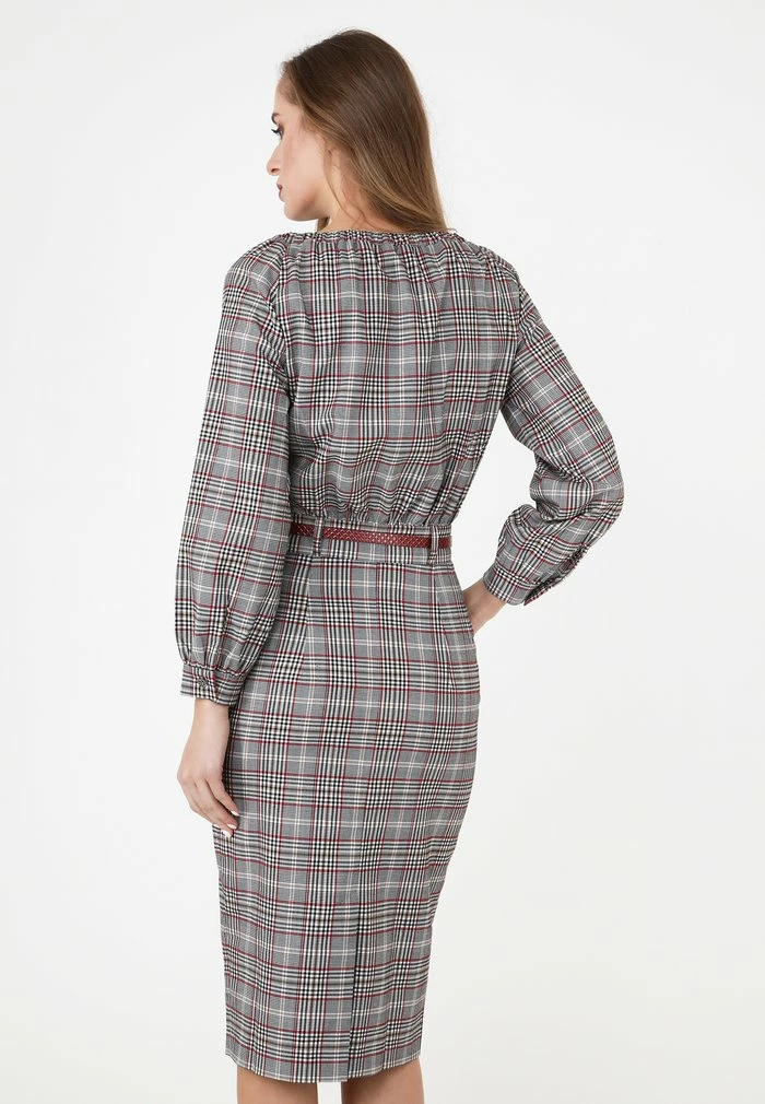 Madam-T KALIPSA - Robe Fourreau - Grünes Leder/burgund 3 Madam-T KALIPSA - Robe Fourreau - Grünes Leder/burgund – Image 3