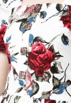 Madam-T Robe De Jour - Weiß, Weinrot -Madam-T Soldes 2022 825aa838027a487e8ec3d7d48df6af76