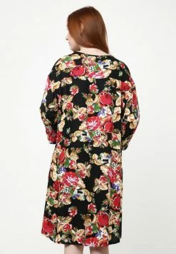 Madam-T AMPERO - Robe De Jour - Schwarz/urgurgundy -Madam-T Soldes 2022 8262bba428e040c3abdd39cc707f6b8c