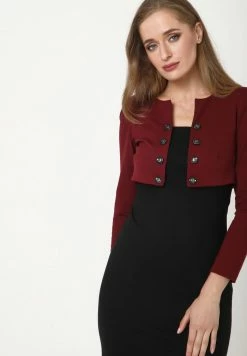 Madam-T Robe En Jersey - Schwarz, Weinrot -Madam-T Soldes 2022 8386cb3c76b5449ba5f14b2ef0f22877