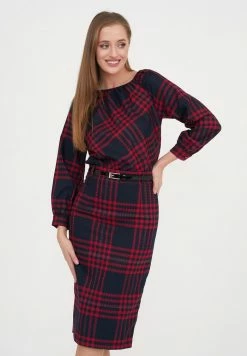 Madam-T KALIPSA - Robe Fourreau - Blau, Burgund. -Madam-T Soldes 2022 83b4333c237c4e2bbd78f1a6d648266f