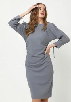 Madam-T Robe Fourreau - Lichtgrau -Madam-T Soldes 2022 842b301522a34a43b6b3abbb5262e39e