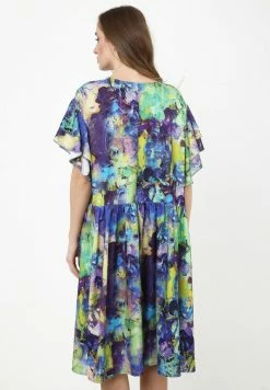 Madam-T Robe De Jour - Kornblume Blau Lila -Madam-T Soldes 2022 844fb6bb04114c97bbf5e8603efe2887