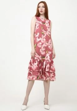 Madam-T GAISA - Robe De Jour - Rosa, Grün
