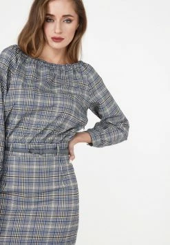 Madam-T KALIPSA - Robe Fourreau - Grüner Kumpel/indigo -Madam-T Soldes 2022 84bff4e50437446bb97dcc0e9cdebb38