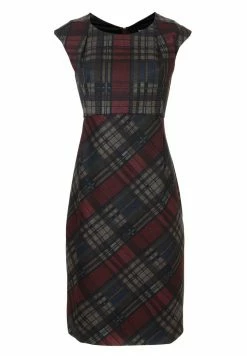 Madam-T MUTALA - Robe Fourreau - Weinrot Blau -Madam-T Soldes 2022 84ee3344d10f48f2851d06ae26f0c5c7