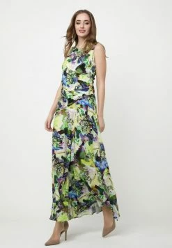 Madam-T Robe Longue - Hellgrün, Lila -Madam-T Soldes 2022 8519dd7015de408aabda87f88aac31ea