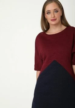 Madam-T Robe De Jour - Wein Rot Blau -Madam-T Soldes 2022 854c32c2dd684310a8d04c929a007257