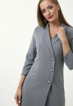 Madam-T KLEID ELMA - Robe Fourreau - Lichtgrau -Madam-T Soldes 2022 85534fc3c35348fca2b463da08ce69f5