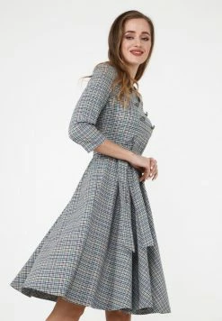 Madam-T VESTA - Robe De Jour - Grau Gelb 10 Madam-T VESTA - Robe De Jour - Grau Gelb -Madam-T Soldes 2022 8559c44278604925a87791052ac9a34f