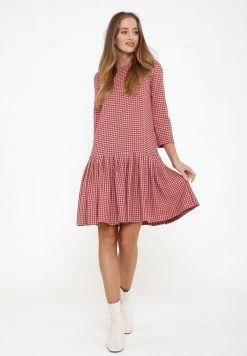 Madam-T OTTILIANA - Robe De Jour - Grau, Rot -Madam-T Soldes 2022 85d64f8db0d74e5cad8a08db719cbd99