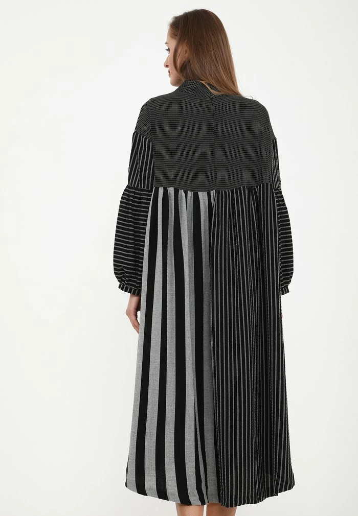 Madam-T Robe De Jour - Grau, Schwarz 3 Madam-T Robe De Jour - Grau, Schwarz – Image 3