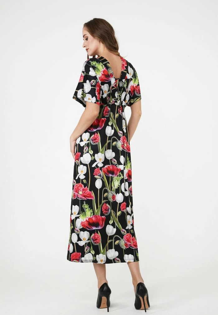 Madam-T LESTRA - Robe De Jour - Schwarz/ Khaki 3 Madam-T LESTRA - Robe De Jour - Schwarz/ Khaki – Image 3