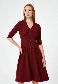 Madam-T DAISY - Robe De Jour - Weinrot